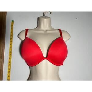Women's Victoria's Secret Red Push-Up Bra 36DD